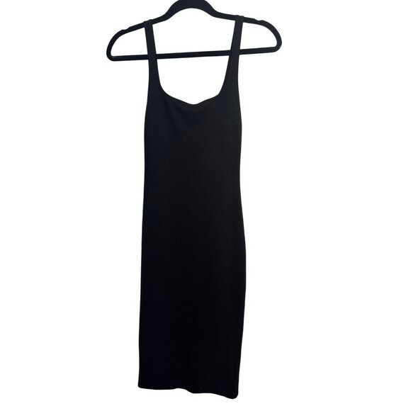 2/$30 Zara Black Small Midi Sleeveless Bodycon Dress - Picture 3 of 13